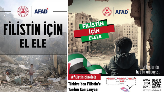AFAD, Filistin için yardım kampanyası başlattı.
