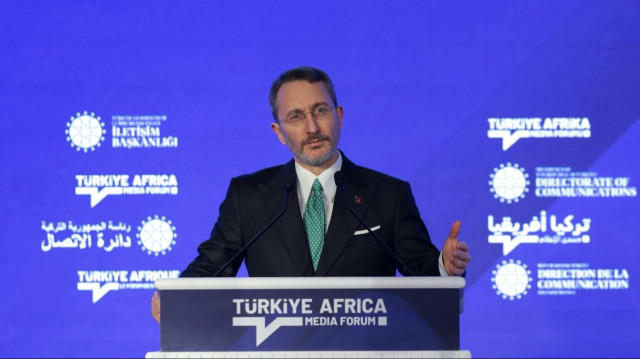 Le Chef de la communication de la Présidence de la République de Türkiye, Fahrettin Altun, lors de l'ouverture du Forum des Médias Türkiye-Afrique.