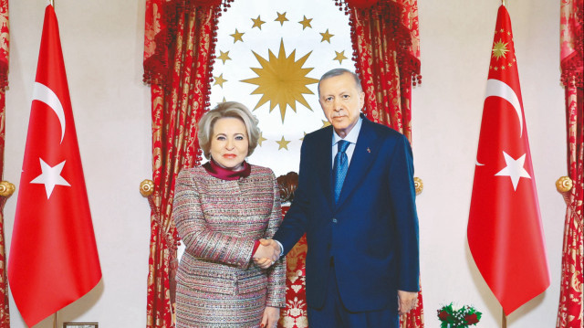 Cumhurbaşkanı Erdoğan, Dolmabahçe’de Rusya Federasyon Konseyi Başkanı Valentina Matviyenko’yu kabul etti.
