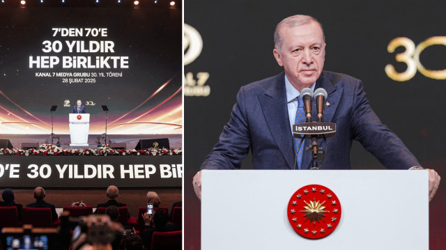 Cumhurbaşkanı Recep Tayyip Erdoğan, İstanbul'da Haliç Kongre Merkezi'nde düzenlenen Kanal 7 Medya Grubu 30. Yıl Töreni'ne katılarak konuşma yaptı.