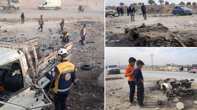 Münbiç'te düzenlenen terör saldırısı sonucu 17 sivil hayatını kaybetti, 16 sivil de yaralandı.