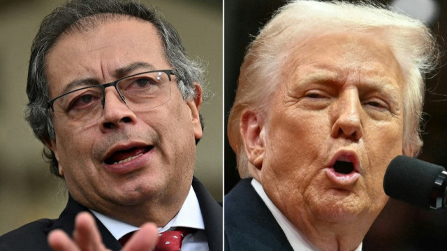 Le président colombien Gustavo Petro et son homologue américain, Donald Trump.