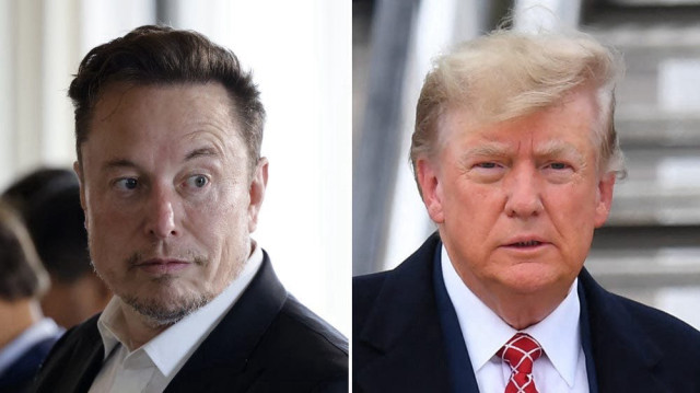 Le chef d'entreprises, Elon Musk et le président américain, Donald Trump.