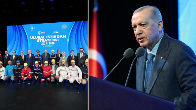 Cumhurbaşkanı Erdoğan, Beştepe Millet Kongre ve Kültür Merkezi'nde Ulusal İstihdam Stratejisi Tanıtım ve İŞKUR Gençlik Programının Başlatılması Toplantısı'na katıldı.