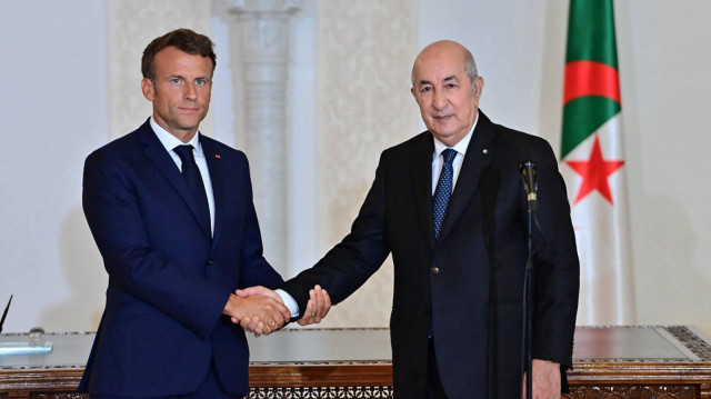 Le Président français, Emmanuel Macron, et le Président algérien, Abdelmadjid Tebboune.
