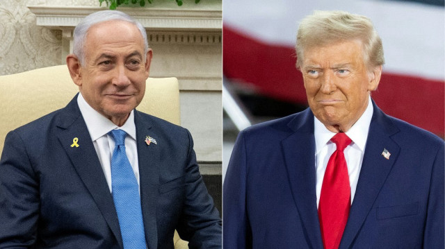 Le Premier ministre israélien Benjamin Netanyahu et le président américain, Donald Trump.