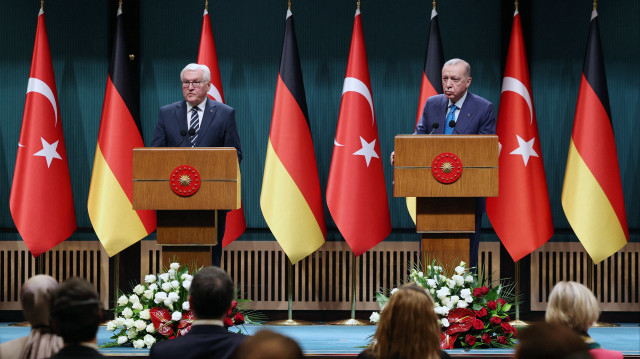 Cumhurbaşkanı Erdoğan ve Steinmeier, ortak basın toplantısı düzenledi.