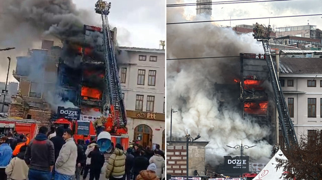 İhbar üzerine olay yerine çok sayıda itfaiye, polis ve sağlık ekibi sevk edildi.