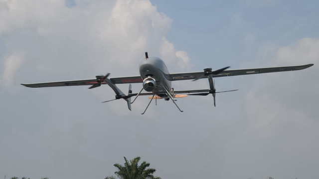 Drone militaire de la société turque BMS Defense, le 5 février 2025.