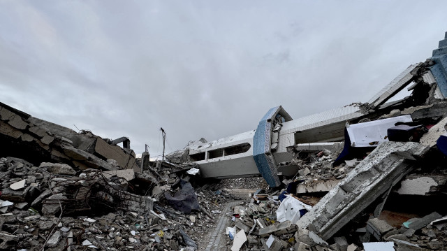 Les Palestiniens retournant dans la ville de Rafah, dans la bande de Gaza, le 5 février 2025.