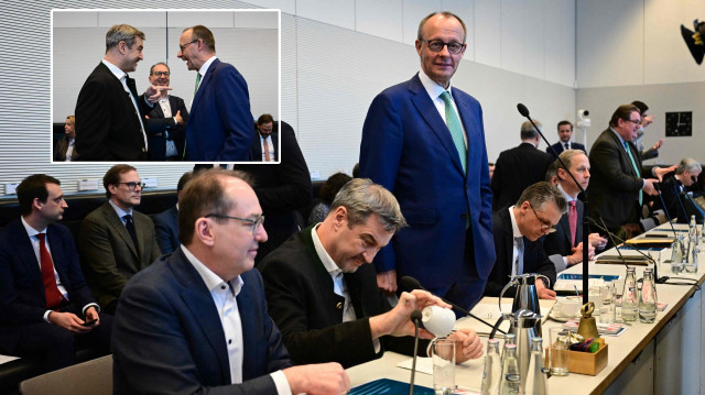 Almanya'da sandıktan birinci parti olarak çıkan Hristiyan Birlik partilerinin görüşemlerinden.