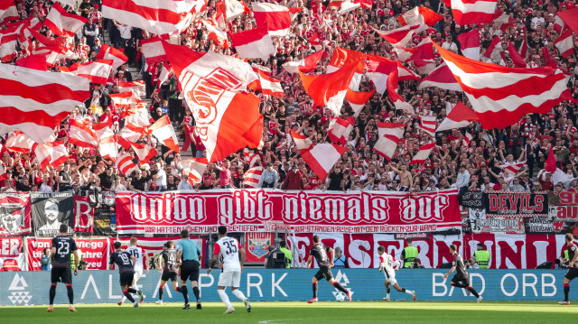 Rencontre entre l'Eintracht Francfort et l'Union Berkin, à Franfort, le 9 mars 2025.