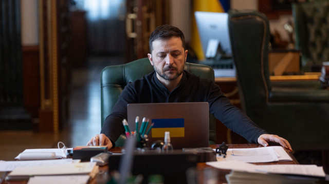 Le Président ukrainien Volodymyr Zelensky.