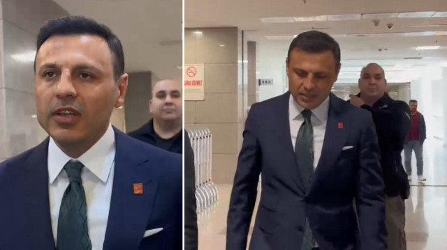 Özgür Çelik, Çağlayan'da bulunan İstanbul Adalet Sarayı'na ifade vermeye geldi. 
