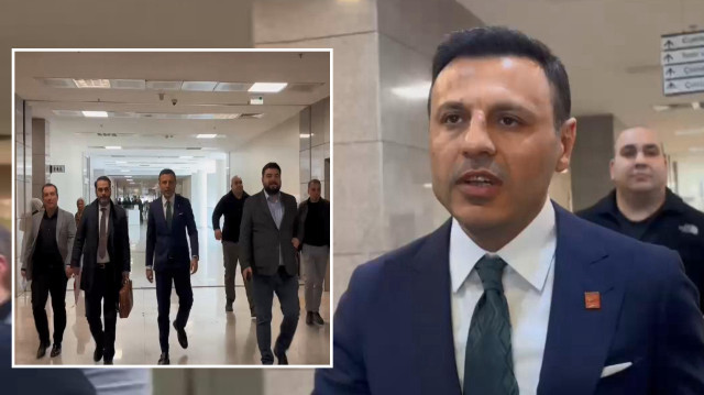 Özgür Çelik 'Polise mukavemet' soruşturması kapsamında ifade için adliyeye geldi