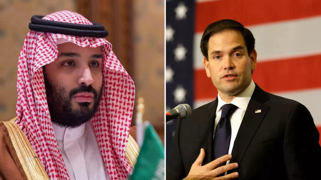 Veliaht Prens Selman, ABD Dışişleri Bakanı Marco Rubio ile bir araya geldi.