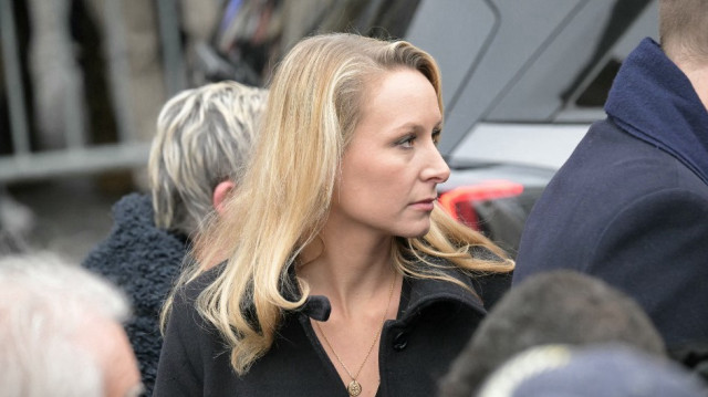 L'eurodéputée Marion Maréchal lors de la cérémonie commémorative en hommage à Jean-Marie Le Pen, à Paris, le 16 janvier 2025.