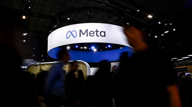 Un logo de la société américaine Meta est affiché lors du salon Vivatech des startups et de l'innovation technologique, au parc des expositions de la Porte de Versailles à Paris, le 22 mai 2024.