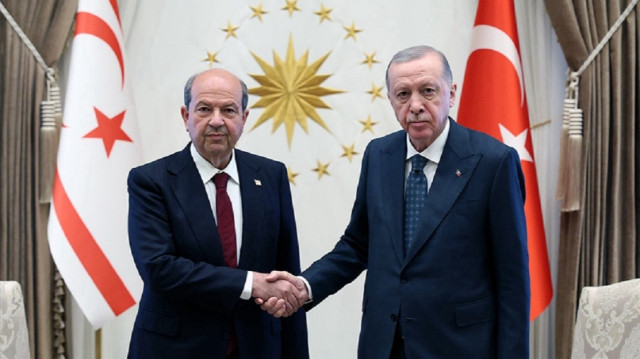 أنقرة.. أردوغان يلتقي رئيس جمهورية شمال قبرص التركية