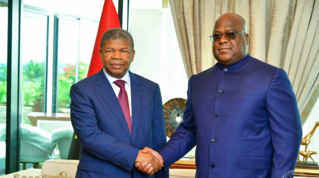 Le Président angolais João Lourenço, et le Président de la RD Congo, Felix Tshisekedi.