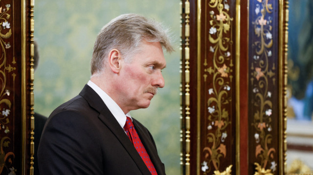 Le porte-parole du Kremlin, Dmitry Peskov, assiste à une réunion entre le président russe et le président biélorusse au Kremlin, à Moscou, le 13 mars 2025.