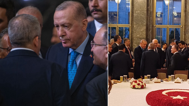 Cumhurbaşkanı Recep Tayyip Erdoğan, TBMM Başkanı Numan Kurtulmuş'un ev sahipliğinde düzenlenen iftar programında Sırrı Süreyya Önder ile sohbet etti