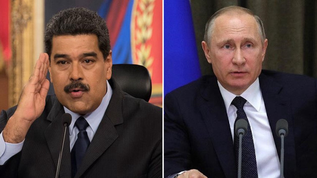 Maduro, Putin ile video konferans yoluyla bir görüşme gerçekleştirdi.