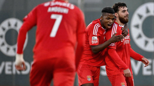Benfica'nın gol sevinci.