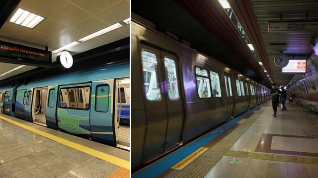 İstanbul'da bazı metro istasyonları işletmeye kapatıldı.