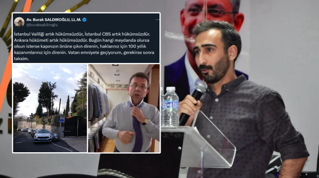 CHP'li Burak Saldıroğlu devlete karşı alenen başkaldırı çağrısı yaptı