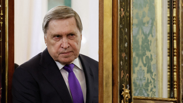 Le conseiller du Kremlin, Yuri Ushakov, assiste à une réunion entre le président russe et le président biélorusse au Kremlin, à Moscou, le 13 mars 2025.