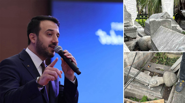AK Parti İl Başkanı Özdemir'den Şehzadebaşı Camisi'ndeki tahribata tepki.