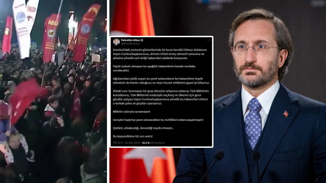 Fahrettin Altun, Saraçhane'deki provokasyonları kimlerin teşvik ettiğini bildiklerini söyledi.