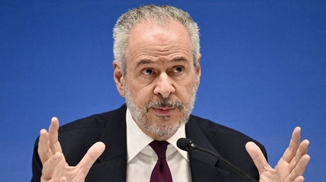 Le président de la COP30, l'ambassadeur brésilien André Corrêa do Lago, lors d'une conférence de presse à Brasilia, le 10 mars 2025.