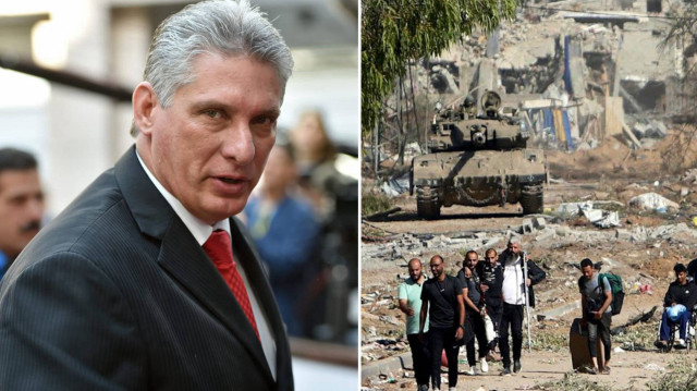 Başkanı Miguel Diaz Canel, İsrail ve ABD'yi kınadı.