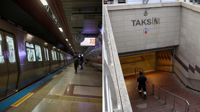 Taksim ve Şişhane istasyonu işletmeye kapatılmıştı. 