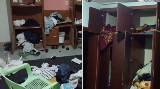 Evi talan eden hırsızlar hem altınları hem de televizyonu götürdü.