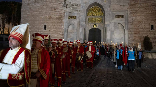 İstanbul'da mehteran takımı eşliğinde "Kadir Alayı" töreni yapıldı