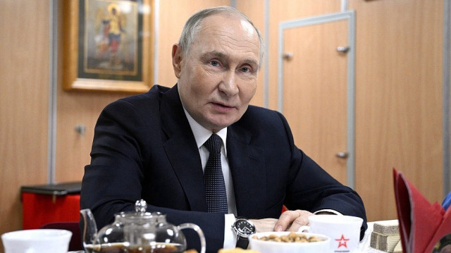 Le président russe Vladimir Poutine a proposé la création d'une "administration transitoire" sous l'égide des Nations-Unies, le 28 mars 2025.
