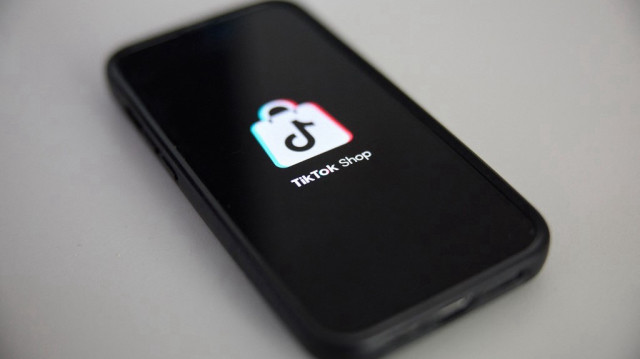 Le logo de l'application chinoise de média social Tik Tok Shop.