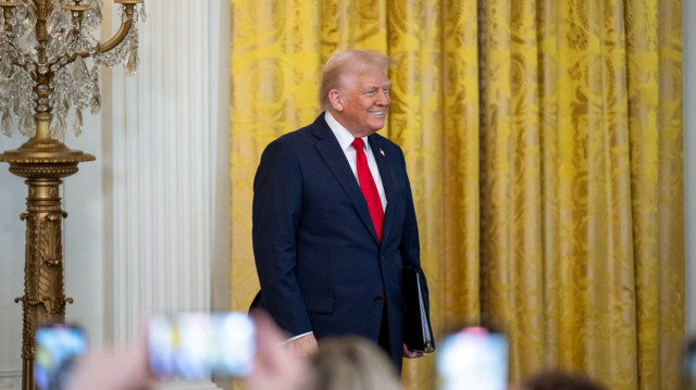 Le président américain Donald Trump à la Maison blanche, le 28 mars 2025.