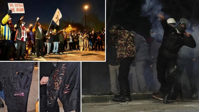 Saraçhane'deki korsan gösterilerde vandallar polise asitle saldırmıştı.