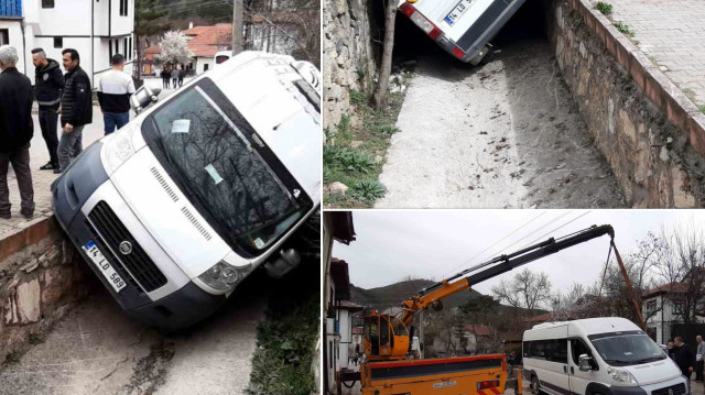 Servis kanala düştü