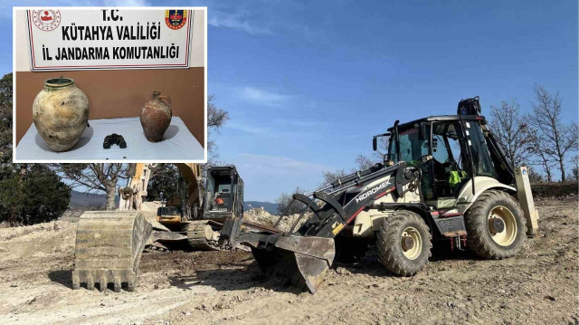 Kütahya'da Jandarma ekipleri tarafından izinsiz kazı yapan şahıslara yönelik merkez ve Gediz ilçesinde iki ayrı operasyon düzenlendi.