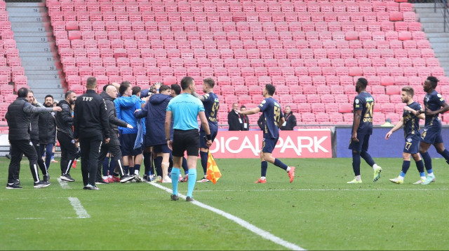Kasımpaşa'nın gol sevinci.