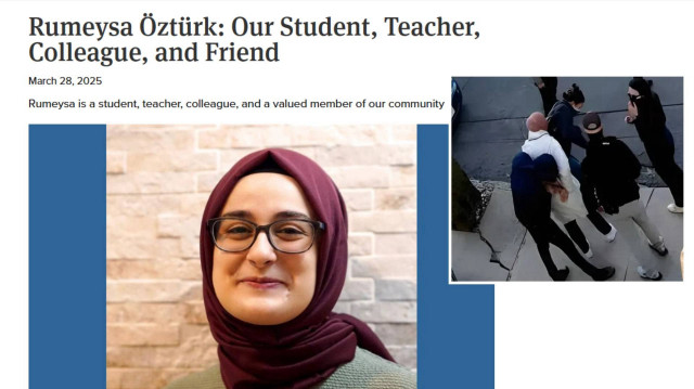 Tufts Üniversitesi'nin akademisyenleri ve öğrencileri Rumeysa Öztürk için yazdı