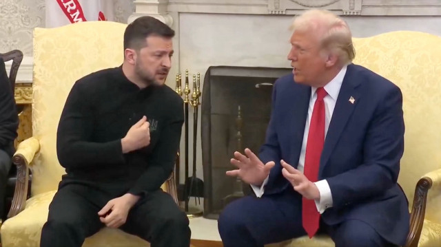 Zelenski ile Trump, birkaç gün önce kameralar karşısında hararetli şekilde tartışmıştı.