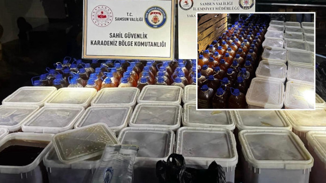 Karadeniz'deki balıkçı teknesinde 1 ton 240 kilogram kaçak bal ele geçirildi.