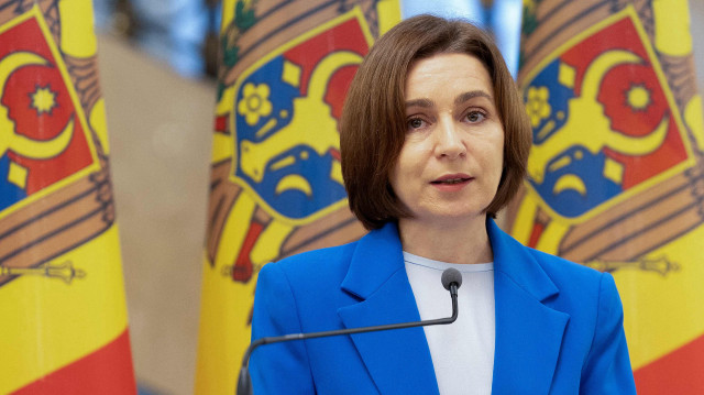 La présidente moldave Maia Sandu à Chisinau, le 4 février 2025.