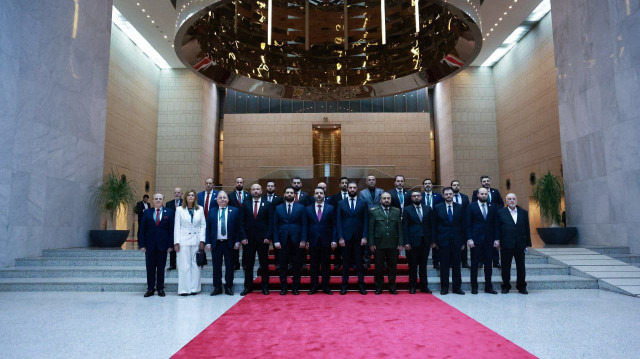 Photo de famille du nouveau gouvernement syrien, le 29 mars 2025.